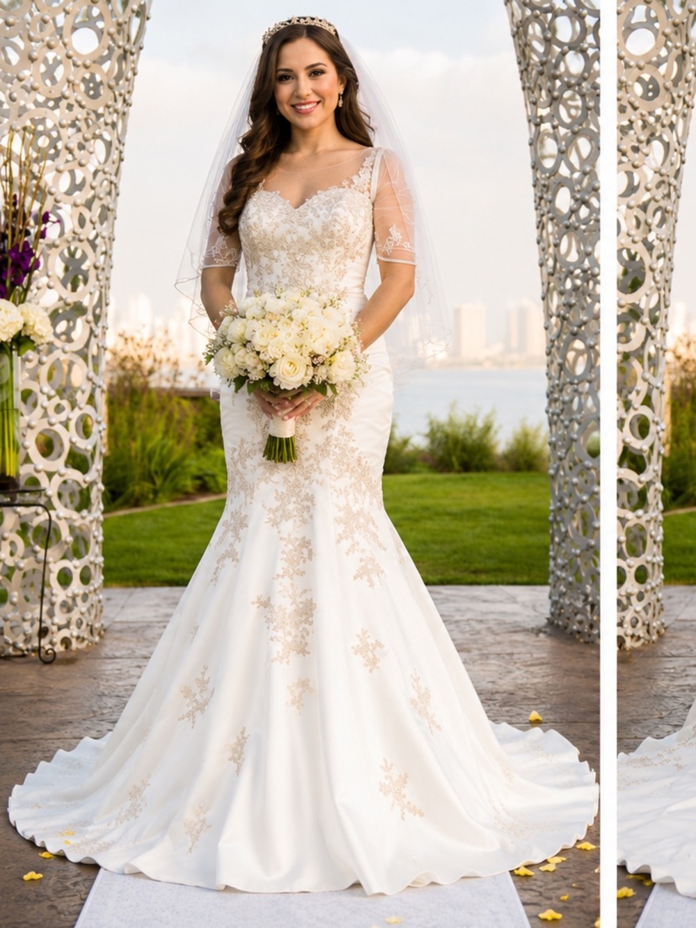 Signature Davids Bridal Wedding Dress. Sz 8